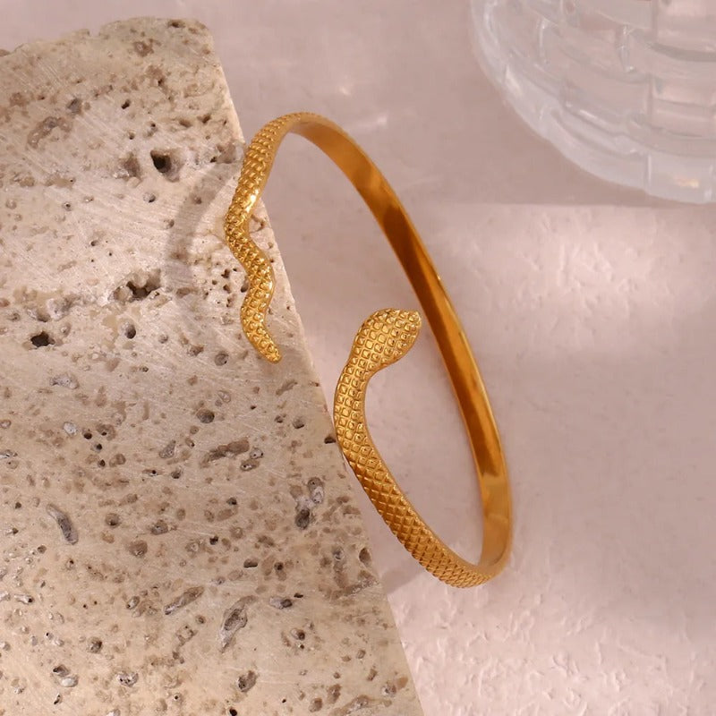 Bracelete Serpente Dourada