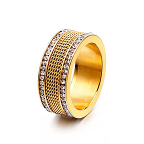 Anel Royal Zircônia Ouro 18k