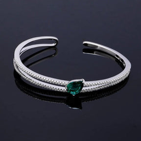 Bracelete Glamour com Esmeralda