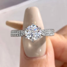 Anel Diamante Moissanite Solitário