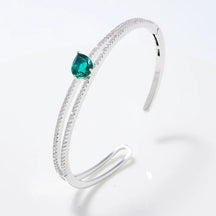 Bracelete Glamour com Esmeralda